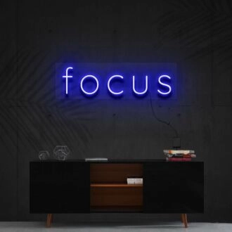 Focus Neon Sign for Productive Spaces