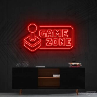 Game Zone Neon Sign for Game Rooms