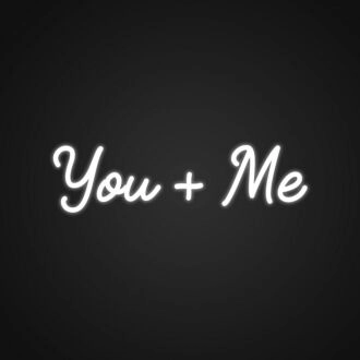 You Me Neon Sign for Romantic Spaces