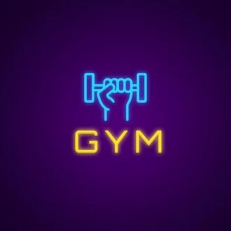 Gym Neon Sign for Fitness Studios