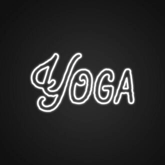Yoga Neon Sign for Fitness and Wellness Spaces