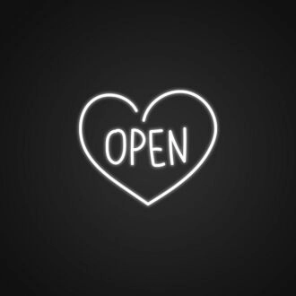 Open Neon Sign for Retail and Business Displays