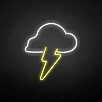 'Thunder' neon sign