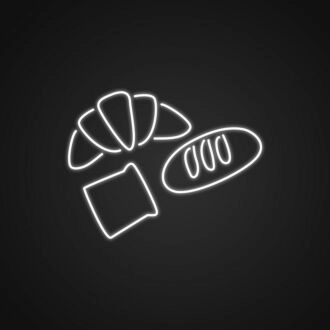 Brot Neonschild für Küchen und Bäckereien