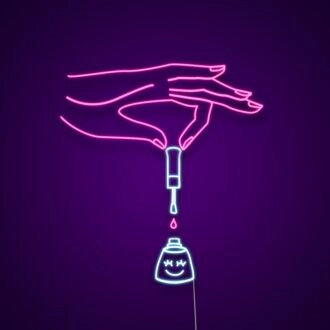 Nails Neon Sign for Beauty Studios