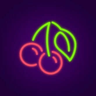 Cherrys Neonschild für verspielte Dekoration