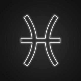 Fische Neonschild für Horoskopliebhaber