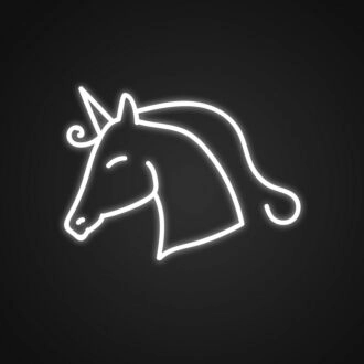 Einhorn-Neonschild für Kinderzimmer.