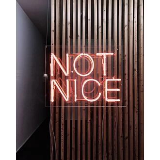Not Nice Neon Sign for Bold Statements