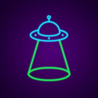 Alien Ufos Neon Sign for Sci-Fi Fans