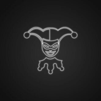 Clown-Neonschild für Zirkusthemen