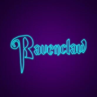 Ravenclaw Neon Sign Showcase your Hogwarts house pride with Ravenclaw
