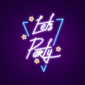 Lets Party Neon Sign Get the party started with this fun sign