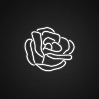 Hübsches Rosen-Neonschild: Fügen Sie mit diesem Rosenschild Eleganz zu Ihrer Dekoration hinzu.