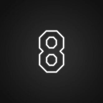 8 Neon-Schilder, ideal für Sport- und Teamdekorationen