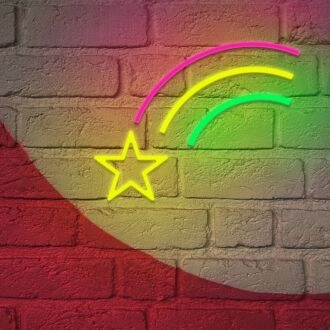 Shooting Star Neon Sign Make a wish every night