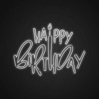 Happy Birthday Neon Sign Celebrate birthdays with this cheerful sign