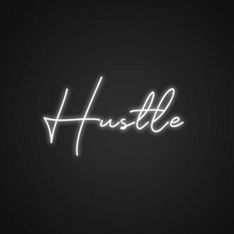 Aesthetic Hustle Neon Sign Motivate yourself with this stylish sign