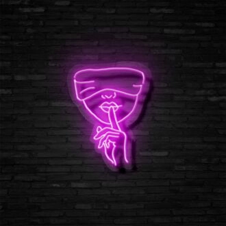 Shh Neon Sign Add a touch of mystery and quiet