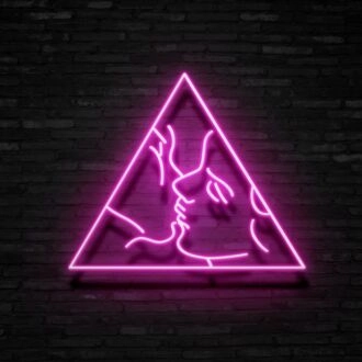 Ästhetischer Neonschild Perfekt für Kunstliebhaber und kreative Räume.