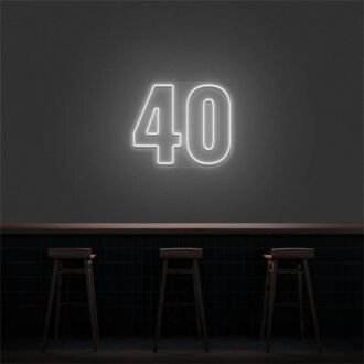 Brighten up your celebrations and spaces with the versatile 40 LED Neon Number LED Sign, perfect for birthdays, anniversaries, home bars, and special events.