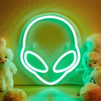 Beleben Sie Ihren Raum: Alien Form LED-Neonschild für trendige Wohnkultur, coole Büroumgebung und einzigartige Baratmosphäre.