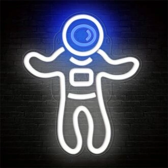 Light Up Your Space Adventures: Astronaut For Man Cave LED Neon Sign Perfect for Home Decor, Office, and Stellar Parties.