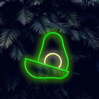 Beleuchten Sie Ihren Raum: Avocado LED-Neonschild für Wohnkultur, trendige Bars und festliche Feiern.
