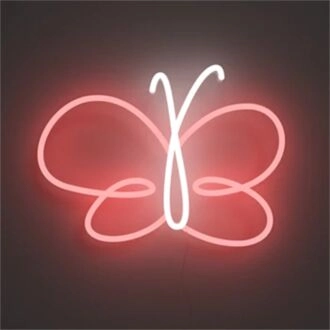 Beleben Sie Ihren Raum: Perfekt für Wohnkultur, Hochzeiten und Bars - Butterfly Swirl LED Neonschild.