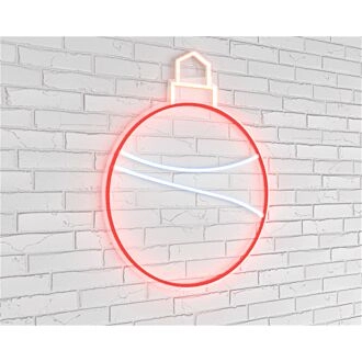 Bring festive cheer to your home, office, or holiday party with the Christmas Bauble LED Neon Sign.