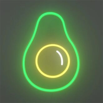 Erhellen Sie Ihren Raum: Verrücktes Avocado-LED-Neonschild für Zuhause, Bars und Partyatmosphäre.