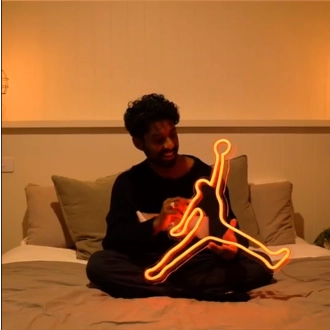 Basketball-Legende Neonzeichen