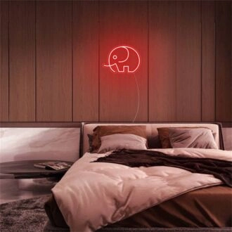 Erhellen Sie Ihren Raum: Mini-Elefanten-LED-Neonschild perfekt für Wohnkultur, Bars und festliche Veranstaltungen.
