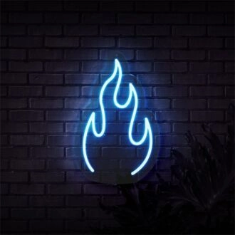 Erhellen Sie Ihren Raum: Feuer LED Neon Schild skizzieren und gravieren lassen, perfekt für Bars, Büros und Wohnkultur.