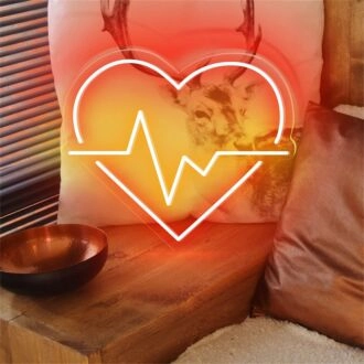 Bring romance and cool vibes to your bedroom, bar, or event with the Heart and Wave LED Neon Sign.