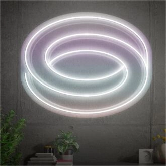 Erhellen Sie Ihr Büro, Geschäft oder Ihre Hochzeit mit dem Infinite Cycle von Victor Edsel LED-Neonschild.