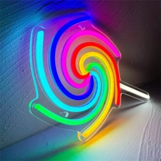 Verschönern Sie Ihr Schlafzimmer, Ihre Bar oder Ihre Geburtstagsfeier mit dem LED Cool Lollipop Neonlicht.