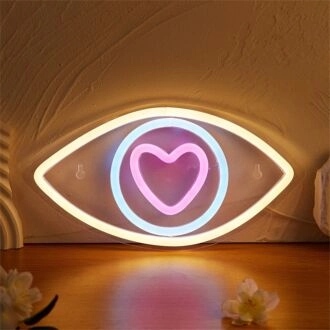 Beleuchten Sie Ihren Raum: LED Eye LED-Neonzeichen Perfekt für Wohnkultur, Bars und Feiern.
