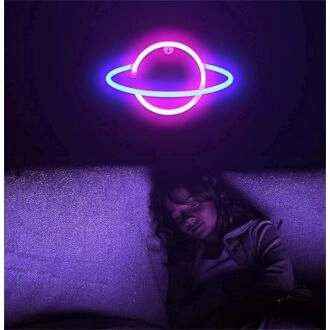 Bringen Sie kosmischen Charme in Ihr Zuhause, Büro oder Ihre Veranstaltungsräume mit dem Lumoonosity Planet LED Neon Schild.