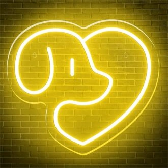 Verschönern Sie Ihren Wohnraum, Ihr Büro oder Ihre nächste große Veranstaltung mit der vielseitigen Neon-Hundewohnkultur.