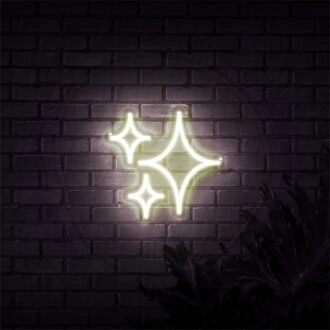 Verschönern Sie Ihren Raum mit Neon-Stern-Licht Sketch and Etch Us: Perfekt für Wohnkultur, trendige Büros und lebendige Partyatmosphären.