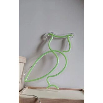 Erhellen Sie Ihre Nacht: Verwandeln Sie Ihren Raum mit dem Owl Short Stroke LED-Neonschild für Wohnkultur, Bars und Feiern.