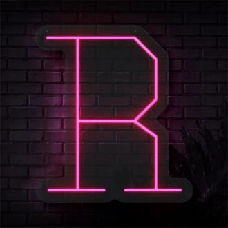 Brighten Up Your Space: Personalized Initial Letter R LED Neon Sign for Home, Office, Weddings & Parties.