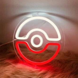 Erhellen Sie Ihr Gaming-Zimmer, Ihre Party oder Ihr Geschäft mit einem Pokeball LED-Neonschild.