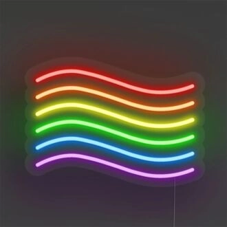 Beleuchten Sie Ihre Feiern und Räume: LED-Neonschild der Pride-Flagge für Bars, Hochzeiten und Wohnkultur.