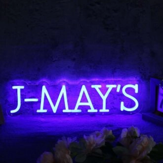 J-MAY'S Blue Neon Sign