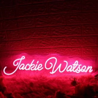Jackie Watson Red Neon Sign