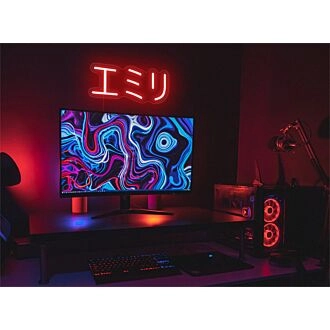 Brighten Up Your Space: Japanese LED Sign LED Neon Sign for Home Decor, Office Ambiance, and Bar Atmosphere.