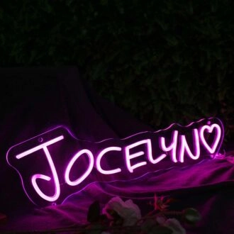 Jocelyn Pink Neon Sign