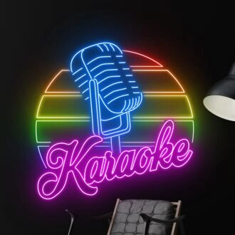 Elevate Your Entertainment Space with the Multifunctional Karaoke LED Neon Sign – Perfect for Home Decor, Office Vibrancy, Man Caves, Party Atmospheres, and Karaoke Bars.